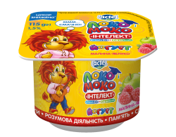 Yogurt Raspberry-Apple, with complex Intellect, Calcium and Vit. D3 1,5% Loko Moko
