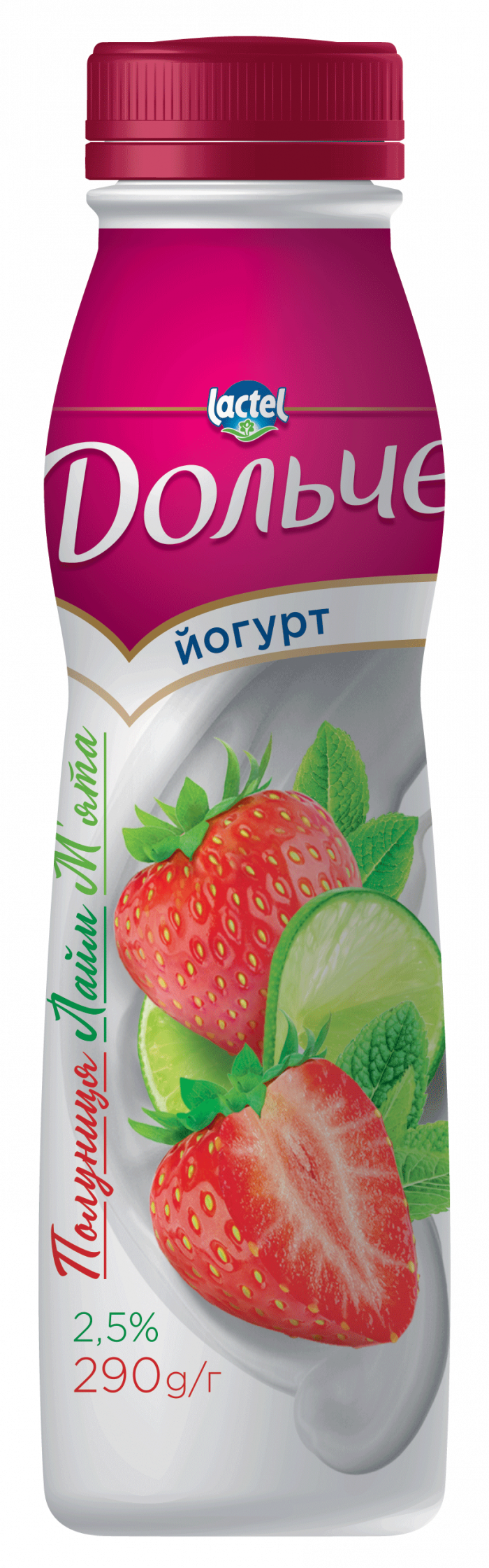 Drinkable yoghurt 2,5% strawberry-lime-mint Dolce