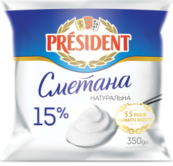 Sour Cream President 15%