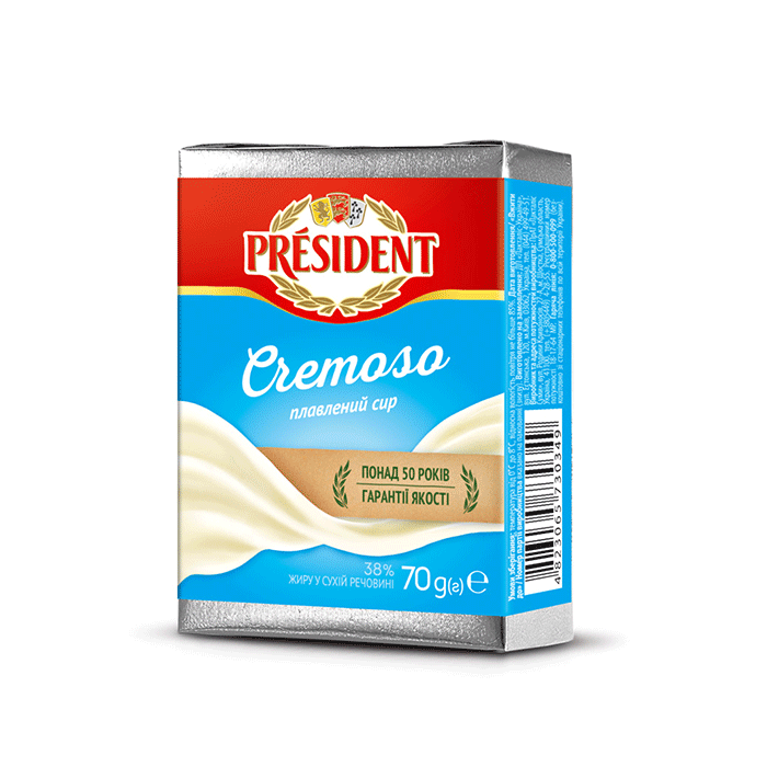 Processed cheese Cremoso 38% President