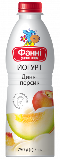 Йогурт питний 1% Диня-персик Фанні