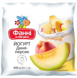 Drinkable yogurt 1% Melon-peach Fanni