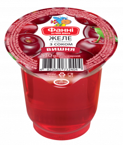 Jelly from whey with cherry juice Fanni