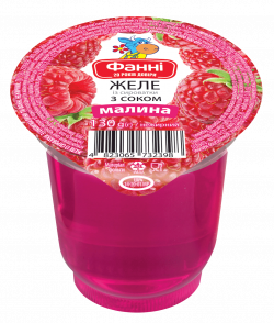 Jelly from whey with raspberry juice Fanni