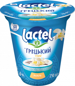 Yogurt Vanilla “Greek style” 6% Lactel