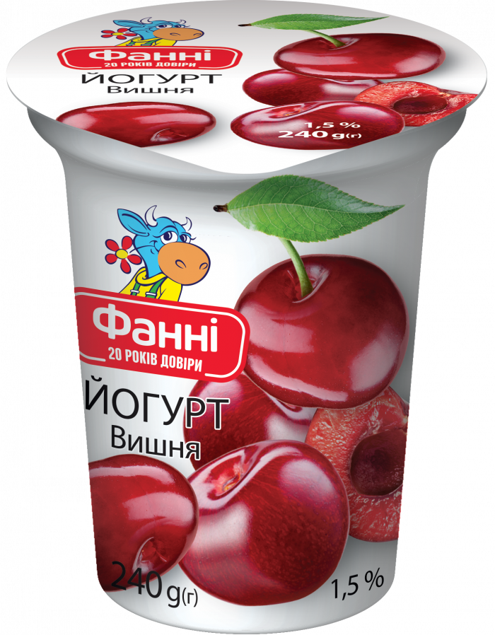 Yogurt 1,5% Cherry Fanni