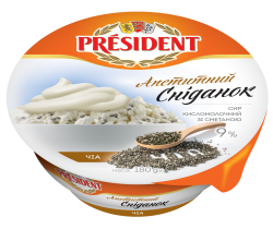 Curd with sour cream and chia 9% President