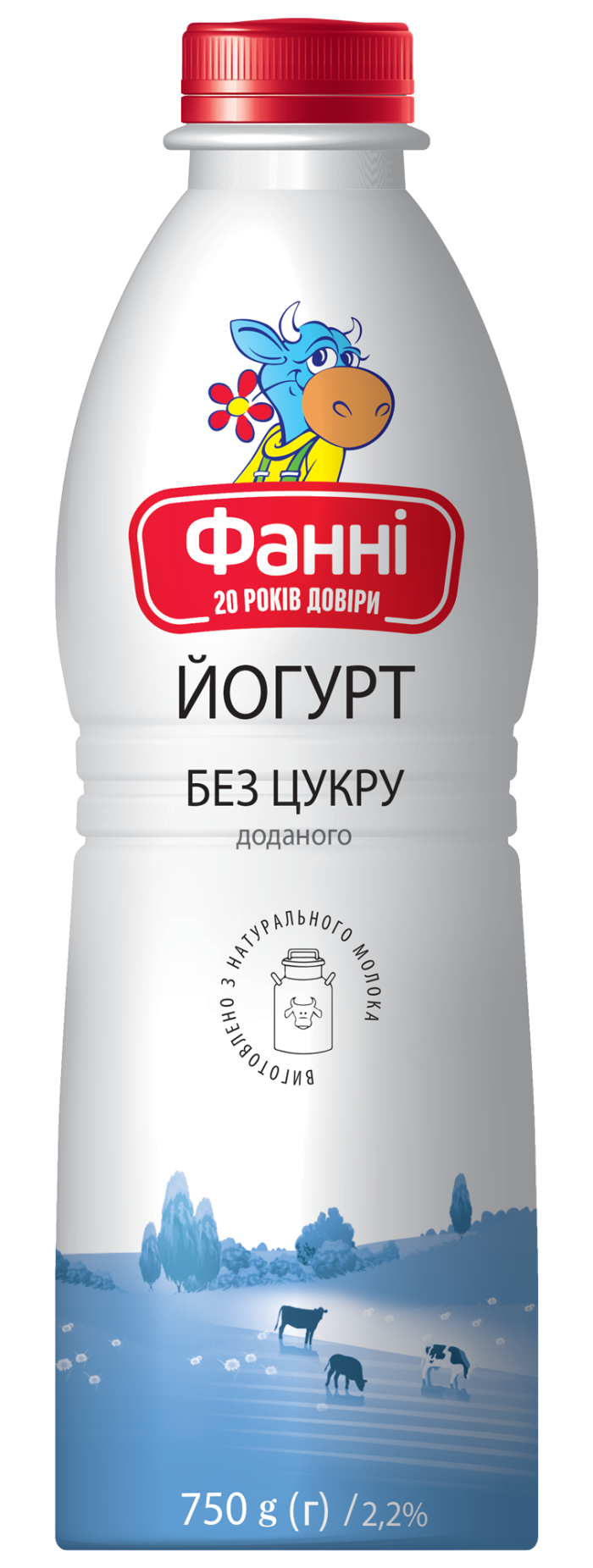 Йогурт питний білий 2,2% Фанні