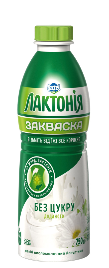 “Закваска” без цукру 2,2% Лактонія