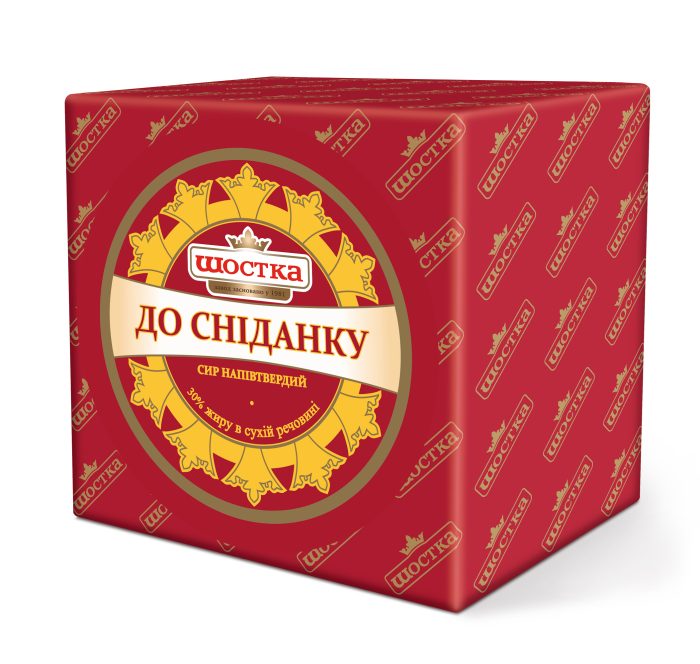 Сир напівтвердий ваговий До Сніданку 30% Шостка