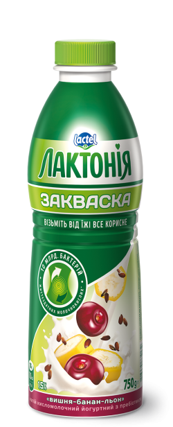 “Закваска” Вишня-Банан-Льон 1,5% Лактонія
