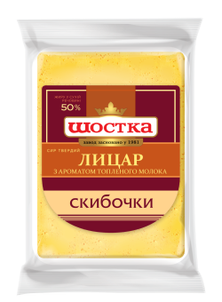 Сир твердий скибочки Лицар 50% Шостка