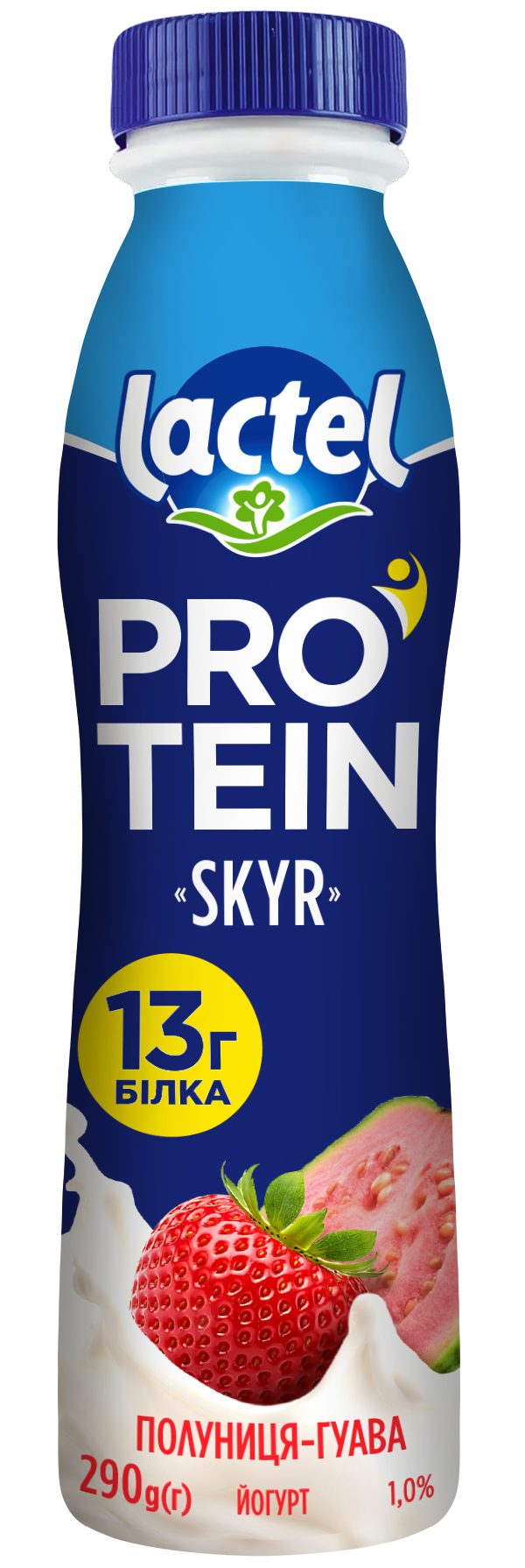 Lactel High-Protein Yogurt Skyr Strawberry-Guava 1% Lactel