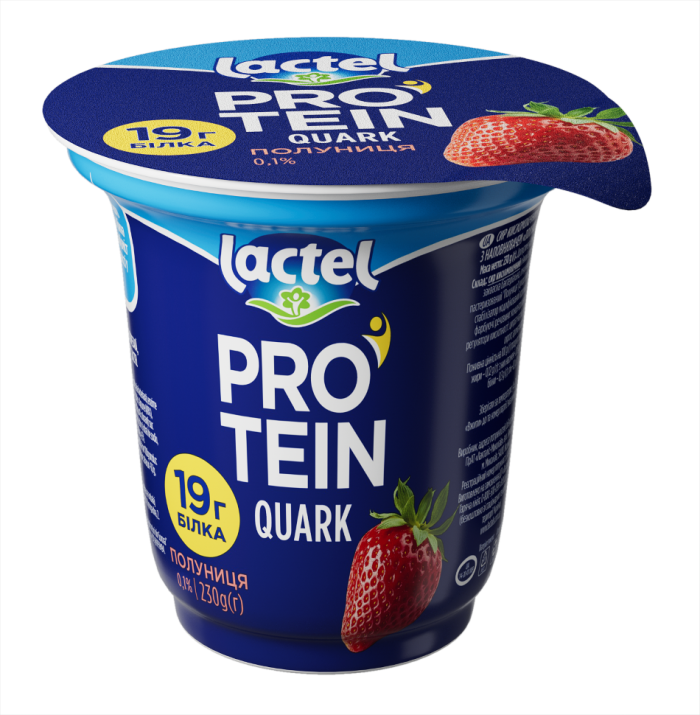 Lactel High-Protein Quark Strawberry 0,1% Lactel